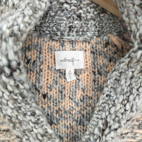 Aritzia アリツィア Wilfred Free Erable Knit zip up sweater ウィルフレッド フリーエラブル ニット ジップアップ セーター レディース import:S