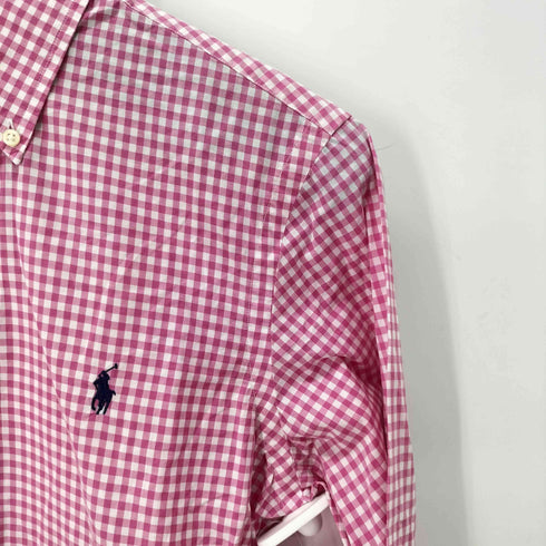 ラルフローレン RALPH LAUREN ポニー刺繍ロゴ ギンガムチェックシャツ メンズ import:XS
