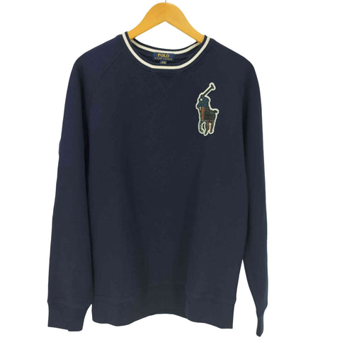 ポロラルフローレン POLO RALPH LAUREN ポニー刺繍 前V スウェット レディース XL 18-20