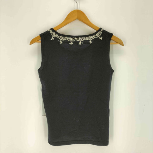 ケイタマルヤマ KEITA MARUYAMA 刺繍 ウールニットベスト レディース 2