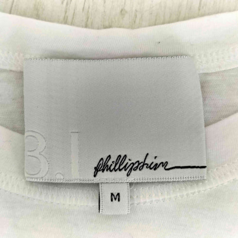 スリーワンフィリップリム 3.1 phillip lim フェイスプリント フレンチスリーブカットソー レディース JPN:M