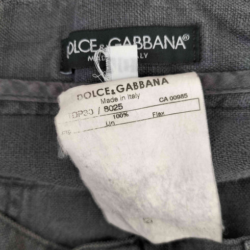 ドルチェアンドガッバーナ DOLCE&GABBANA 00S イタリア製 リネン パンツ メンズ 46