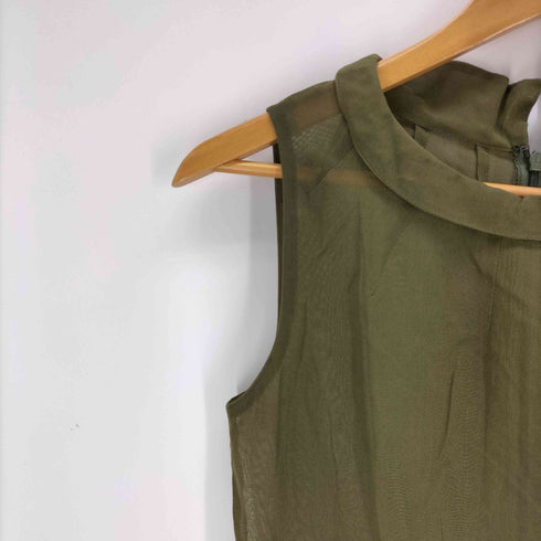 シビラ Sybilla シアーノースリーブワンピース レディース