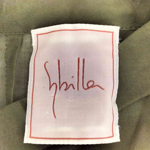 シビラ Sybilla シアーノースリーブワンピース レディース