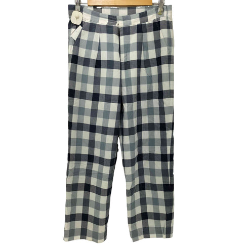 ロクビューティーアンドユースユナイテッドアローズ 6 BEAUTY & YOUTH UNITED ARROWS ブロックチェック タックパンツ レディース JPN:36