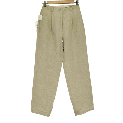 リズ クレイボーン LIZ Claiborne リネン センタープレス スラックスパンツ メンズ 8