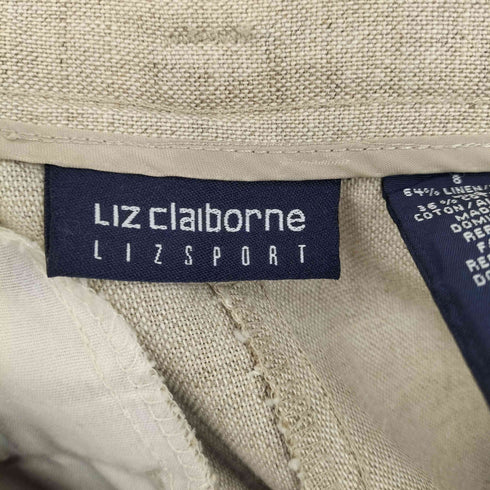 リズ クレイボーン LIZ Claiborne リネン センタープレス スラックスパンツ メンズ 8