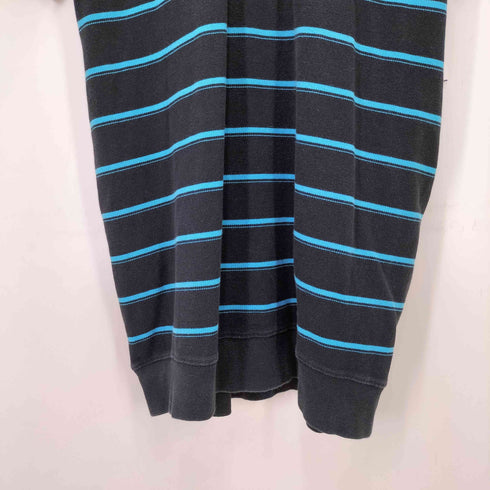エックスガール X-girl STRIPED PIQUE HALF ZIP S/S DRESS ボーダー ハーフ ジップ S/S ポロシャツ レディース JPN:2