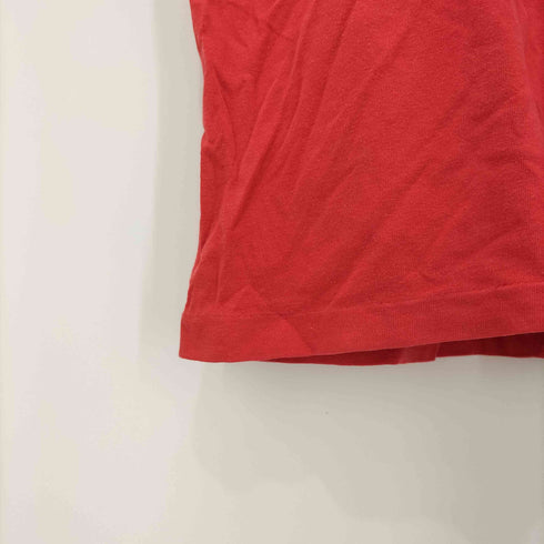 フロントプリント シングルステッチ クルーネック S/S Tシャツ メンズ
