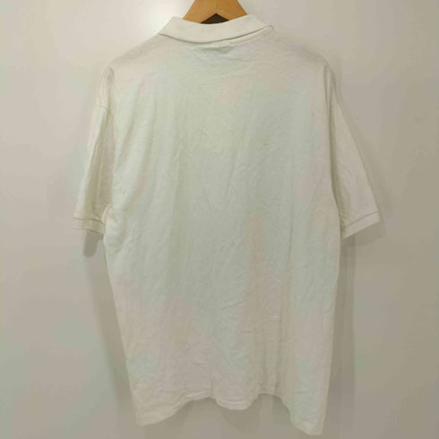 コットンデラックス COTTON DELUXE USA製 クラブスタッフ プリント シングルステッチ S/S ポロシャツ メンズ import:L