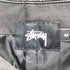 ステューシー Stussy Sロゴ ワッペン レザー パイピング サイドジップ バイカラー チェック スカート レディース M
