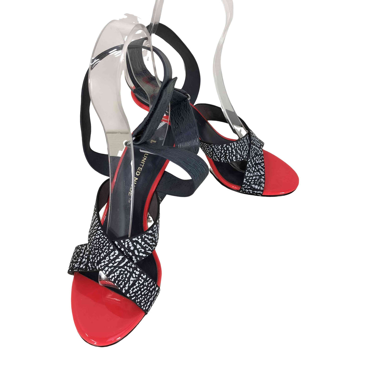 【美品】UNITED NUDE ストラップサンダル 37 24センチ UNITED NUDE ユナイテッドヌード サンダル SIA Strappy Lo