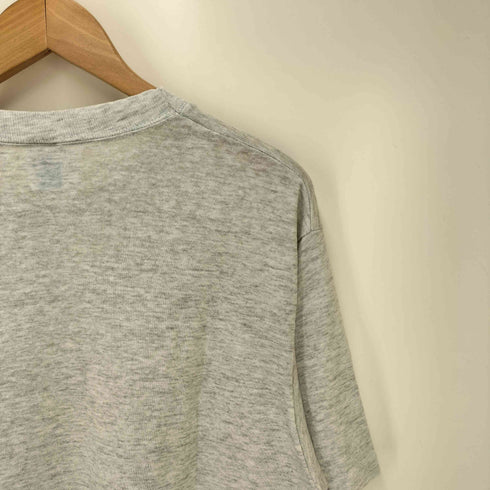 80-90S JERZEESボディ USA製 STONY BROOK カレッジ プリント S/S シャツ メンズ import:XL