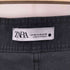 ザラ ZARA カットオフ 加工 ワイド ブラック デニム パンツ メンズ 46