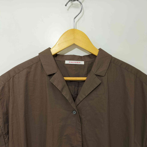 プレフェリール PREFERIR S/S シャツワンピース レディース JPN:40