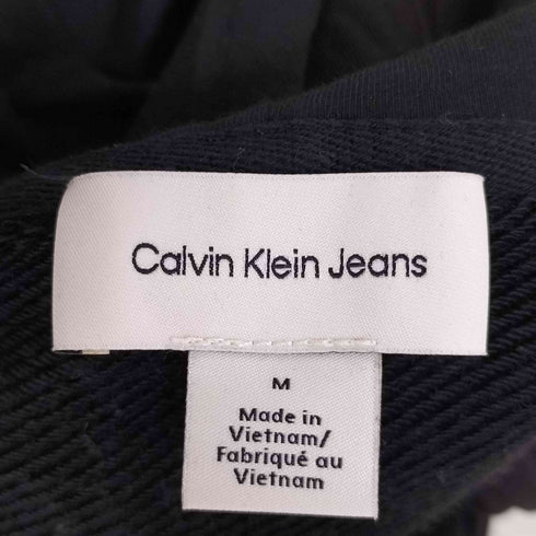 カルバンクラインジーンズ Calvin Klein Jeans ロゴテープテリー ジップアップフーディー レディース import:L