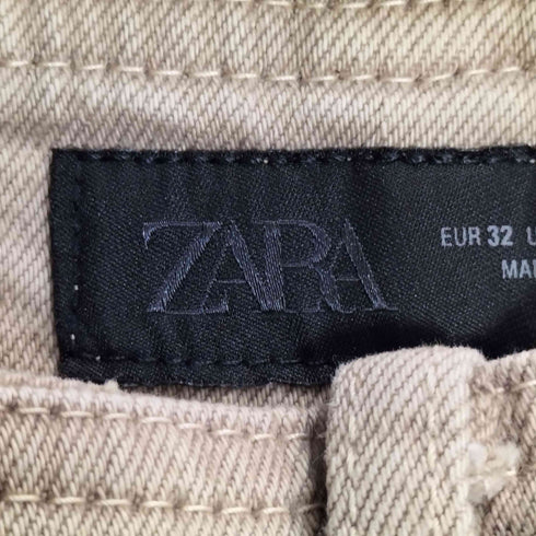 ザラ ZARA WIDE-LEG ハイライズ デニムパンツ レディース 32