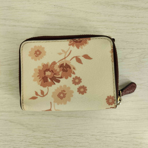 コーチ COACH シグネチャー フローラル ミニ トライフォールド ウォレット 三つ折り財布 レディース