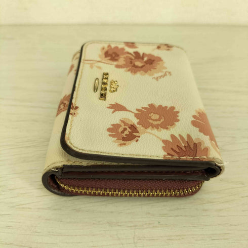 コーチ COACH シグネチャー フローラル ミニ トライフォールド ウォレット 三つ折り財布 レディース