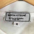 メゾンキツネ MAISON KITSUNE コットン ビッグパステルフォックスヘッドロゴ刺繍 ポロシャツ メンズ import:M
