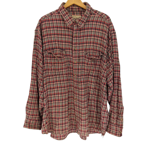 ウールリッチ WOOLRICH 総柄 チェック L/S シャツ ボロ 襤褸 ビッグサイズ メンズ 2XL