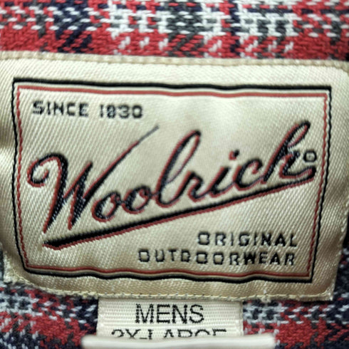 ウールリッチ WOOLRICH 総柄 チェック L/S シャツ ボロ 襤褸 ビッグサイズ メンズ 2XL