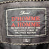 D'HOMME A HOMME 裏地キルティング シープ レザー ジップアップ ジャケット 肩パッド メンズ import:L
