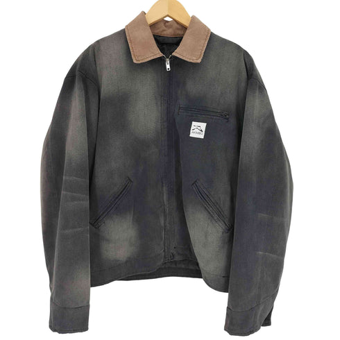 AKIMBO CLUB WORK JACKET FADED BLACK ワーク ジャケット フェード ブラック メンズ import:M