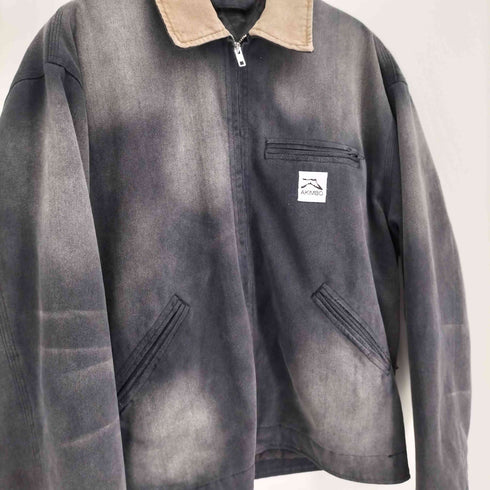 AKIMBO CLUB WORK JACKET FADED BLACK ワーク ジャケット フェード ブラック メンズ import:M
