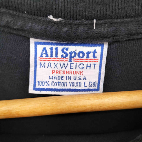 オールスポーツ ALL sport 90S USA製 SNAKEBITE Tシャツ メンズ YOUTH L