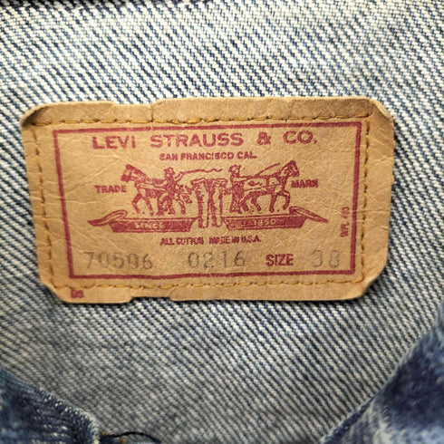 リーバイス Levis 80S 70506 0216 デニムトラッカージャケット メンズ US:38