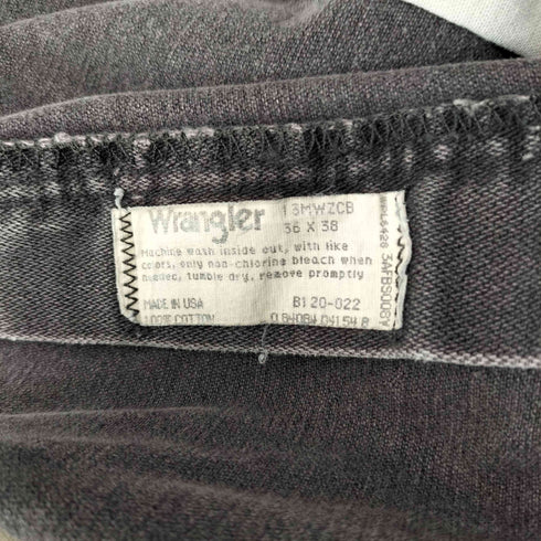 ラングラー Wrangler 90S USA製 13MWZCB 後染めブラックデニム メンズ 36/38