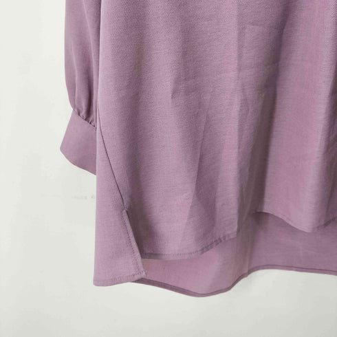 ユナイテッドアローズグリーンレーベルリラクシング UNITED ARROWS green label relaxing バックギャザー スタンドカラー ブラウス レディース