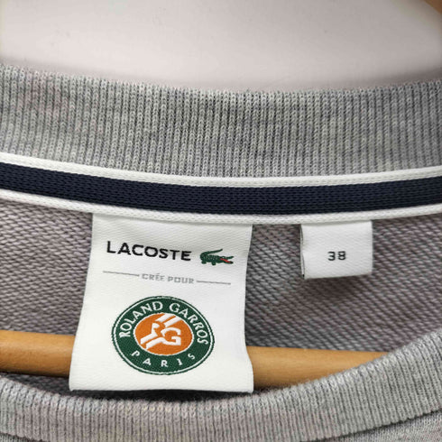 ラコステ LACOSTE テニスモチーフ ロゴスウェット レディース 38