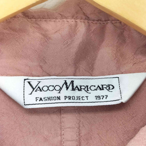 ヤッコマリカルド YACCO MARICARD フロントダブルポケット シルクシャツ レディース バスト86-94 身長 154-162