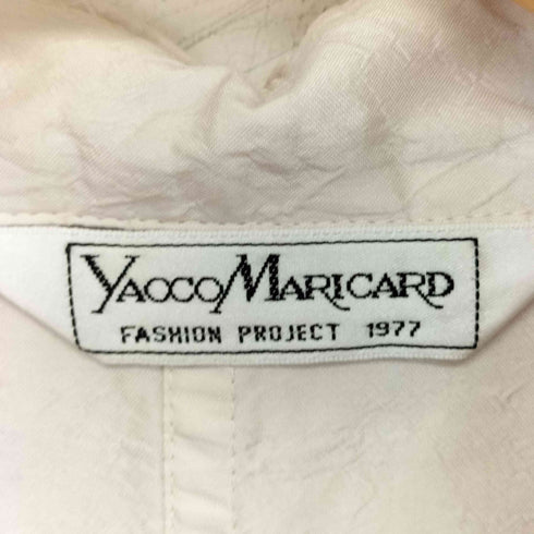 ヤッコマリカルド YACCO MARICARD フロントダブルポケット シルクシャツ レディース バスト86-94 身長 154-162