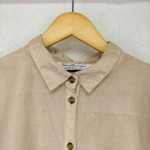 ヤッコマリカルド YACCO MARICARD フロントバックボタン シルクシャツ レディース バスト 86~94 身長154~162