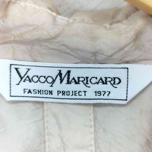 ヤッコマリカルド YACCO MARICARD フロントバックボタン シルクシャツ レディース バスト 86~94 身長154~162