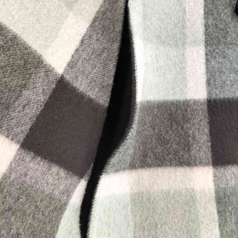 ブルーレーベルクレストブリッジ BLUE LABEL CRESTBRIDGE フード付き チェック ポンチョ レディース JPN:38