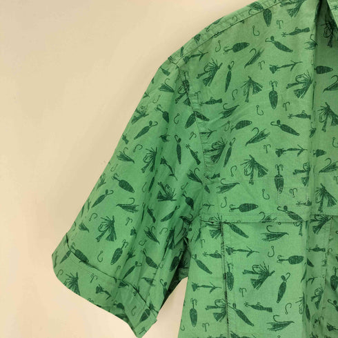 アイゾッド IZOD 90-00s 総柄S/Sフィッシングシャツ メンズ JPN:L