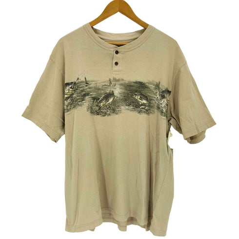 MORGAN CREEK プリントS/SヘンリーネックTシャツ メンズ JPN:L