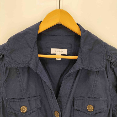 dressbarn フラワーボタンリップストップシャツジャケット レディース JPN:L