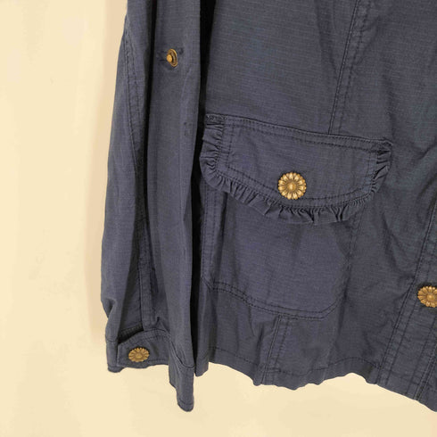 dressbarn フラワーボタンリップストップシャツジャケット レディース JPN:L