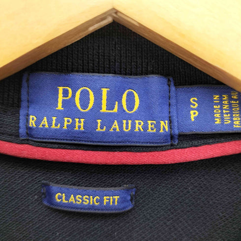 ポロラルフローレン POLO RALPH LAUREN CLASSIC FIT ロゴ エンブレム ワッペン 金ボタン S/S 鹿の子 ポロシャツ レディース import:S