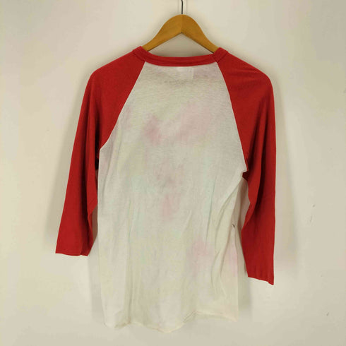 ヘインズ Hanes 80s USA製 プリントラグランTシャツ メンズ JPN:M