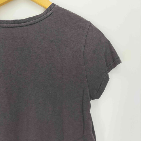 ポロラルフローレン POLO RALPH LAUREN ロゴ パッチワーク 花刺繍 S/S カットソー Tシャツ レディース import:S