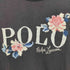 ポロラルフローレン POLO RALPH LAUREN ロゴ パッチワーク 花刺繍 S/S カットソー Tシャツ レディース import:S