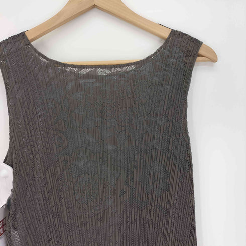 プリーツプリーズイッセイミヤケ PLEATS PLEASE ISSEY MIYAKE 13SS フラワー レース プリーツ インナー付き ドレス ワンピース レディース JPN:2