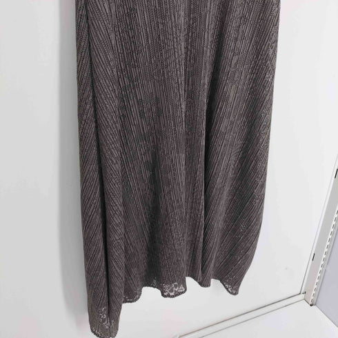 プリーツプリーズイッセイミヤケ PLEATS PLEASE ISSEY MIYAKE 13SS フラワー レース プリーツ インナー付き ドレス ワンピース レディース JPN:2