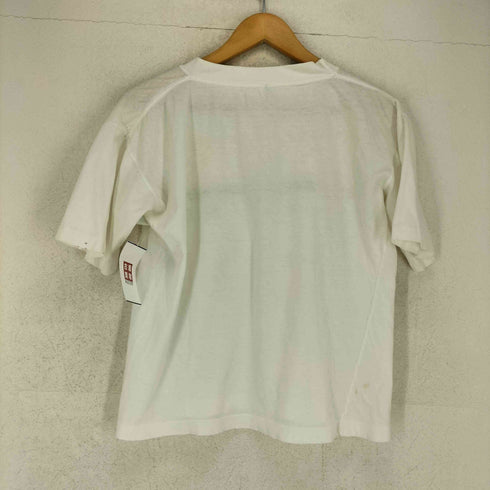 袖シングル FLORIDA PASSPORT フロッキープリントクルーネックTシャツ メンズ JPN:S